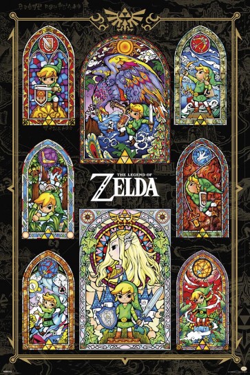 Zelda - Stained Glass Collage