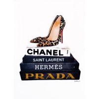 Amanda Greenwood - Book Stack Leopard Shoes
