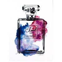Amanda Greenwood - Perfume Bottle Black and Multi