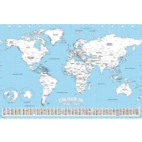 World Map - Colour In