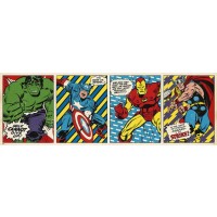 Marvel Comics - Hulk - Captain America - Iron Man - Thor - Triptych