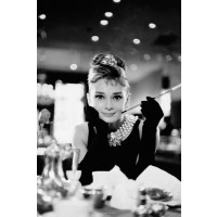 Audrey Hepburn - B/W Cig Portrait  