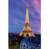 Paris - Eiffel Tower At Dusk  