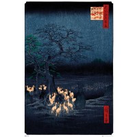Utagawa Hiroshige - New Year's Eve Foxfires at the Changing Tree